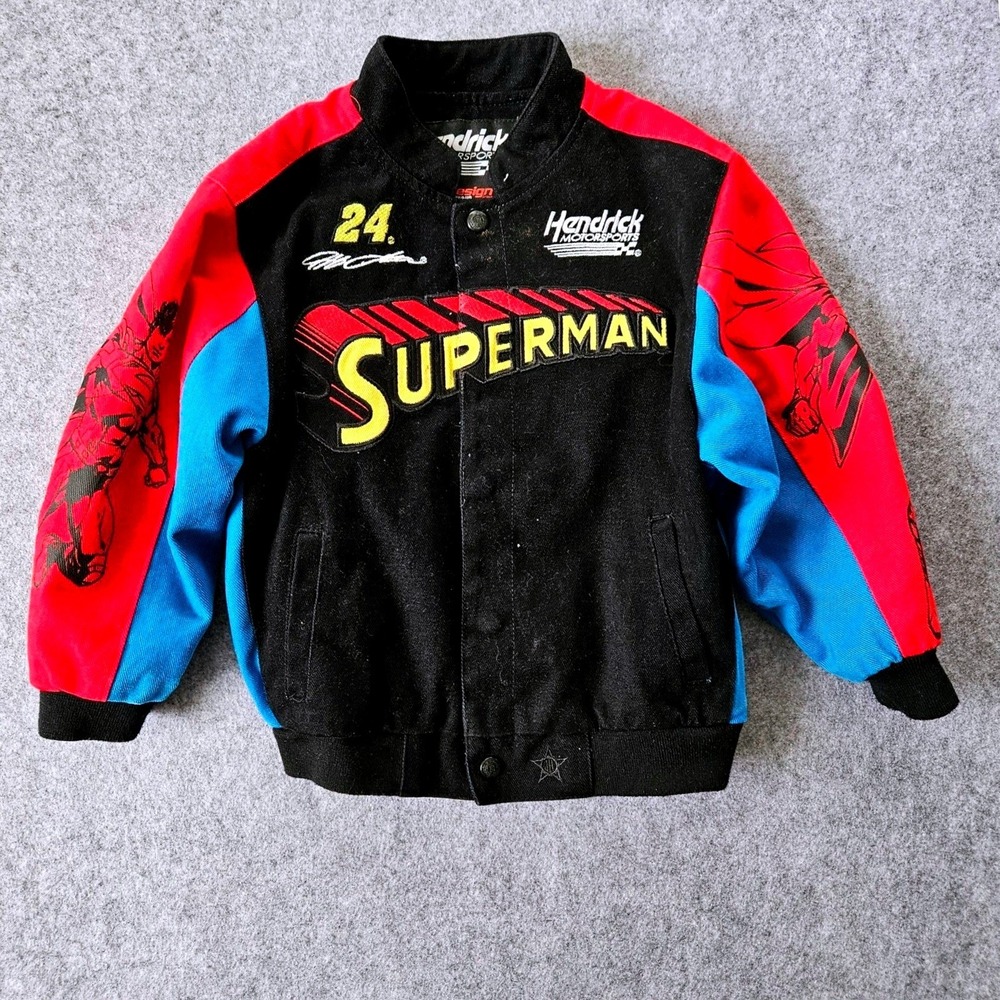 JH Design Jeff Gordon #24 Superman Hendrick Motorsports Racing Jacket Kids 6